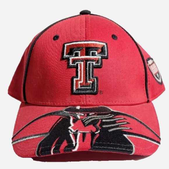 Texas Tech University Red Raiders College Adjustable Cap - Masked Rider/Double T - Picture 8 of 12